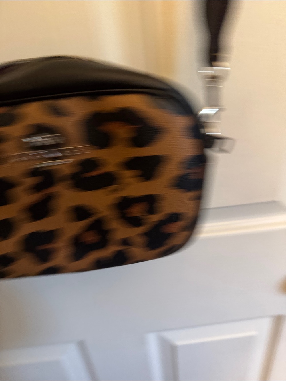 COACH Leopard Print Crossbody Bag in Brown and Black - Picture 3 of 7
